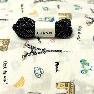 Chanel Authentic shoe laces, new, 44 inches long